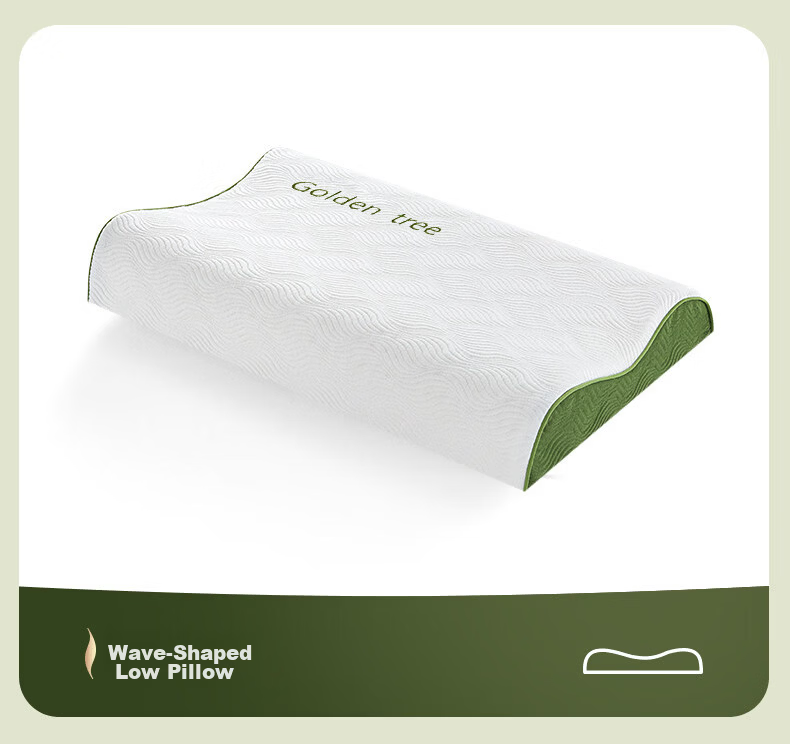 Golden Oak Thai Premium Natural Latex Pillow Thailand Imported Neck Support Adult Home Use Wave Low Pillow 25