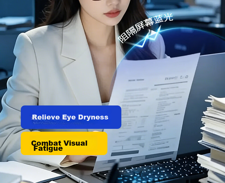 Pulais Blue Light Blocking Glasses German Imported Anti-Fatigue Computer Glasses 99% Blue Light Blocking Unisex Plano Protective Eyewear 10