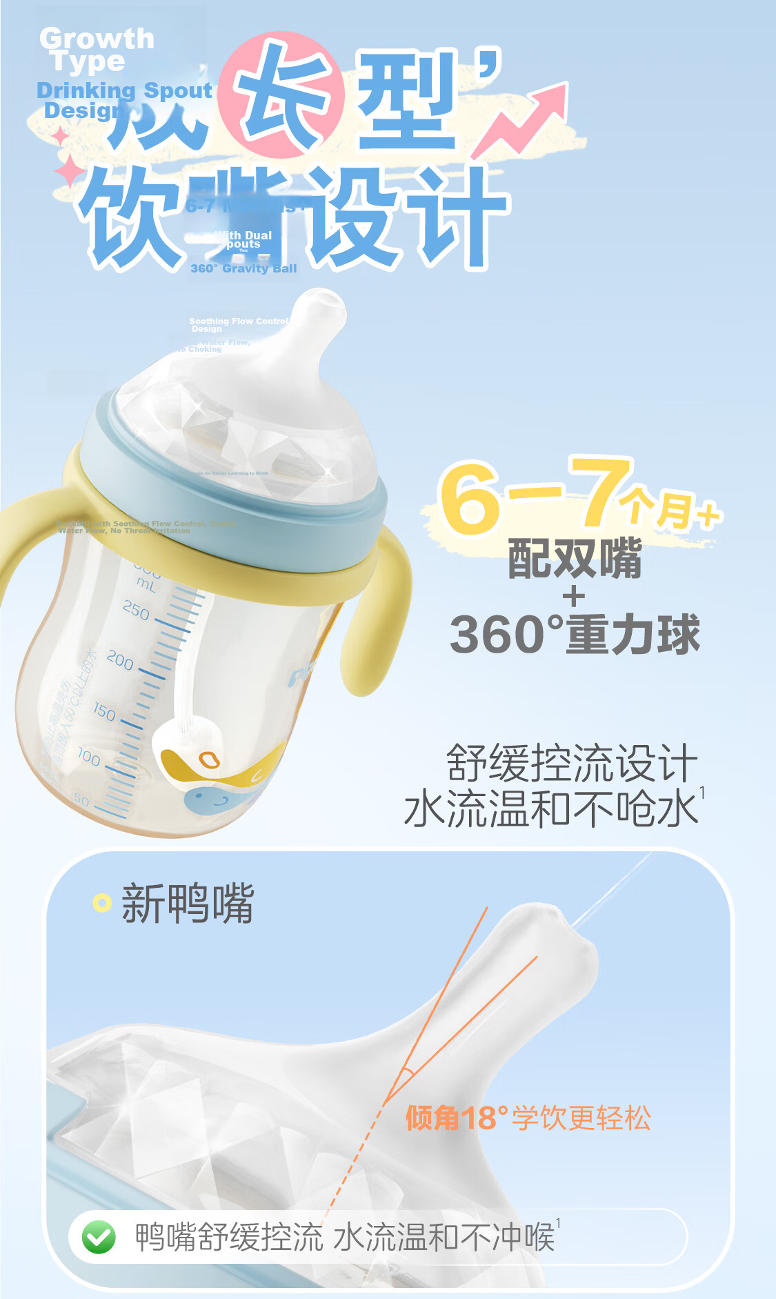 Pigeon Natural Drinking New Extra Wide Mouth Children's Straw Cup 18 Months+ 300ml Shuyi Fox 10
