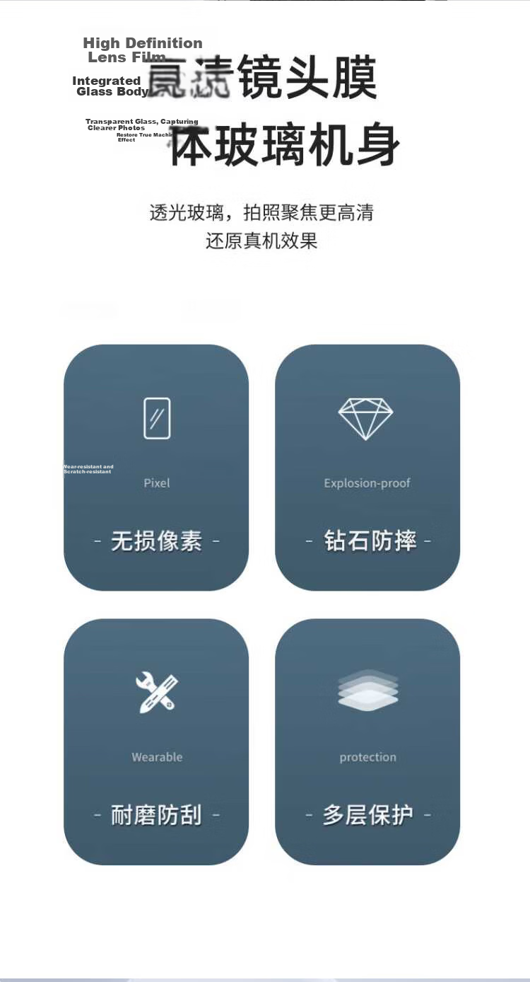Smorss [2-Pack] Xiaomi 15 Ultra Lens Protector Film, High-Definition Anti-Fingerprint Shockproof Camera Lens Screen Protector for Xiaomi 15 Ultra 2