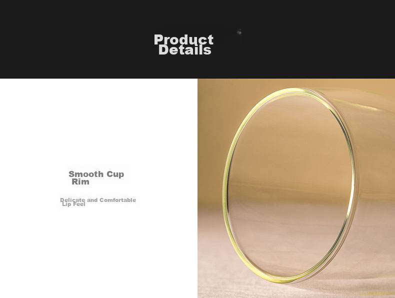 CLITON Double-Layer Glass Cup Household Heat-Resistant Water Cup Green Tea Cup Milk Cup Juice Beverage Cup Office Water Cup Single【Clearance Sale】 10