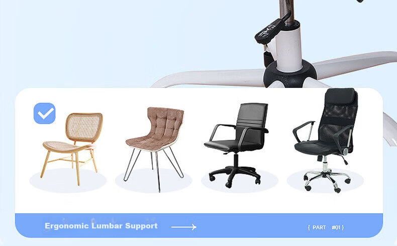 Zhunhang Lumbar Support Cushion Long Sitting Waist Pillow Backrest Office Chair Car Waist Pad Lumbar Support 19