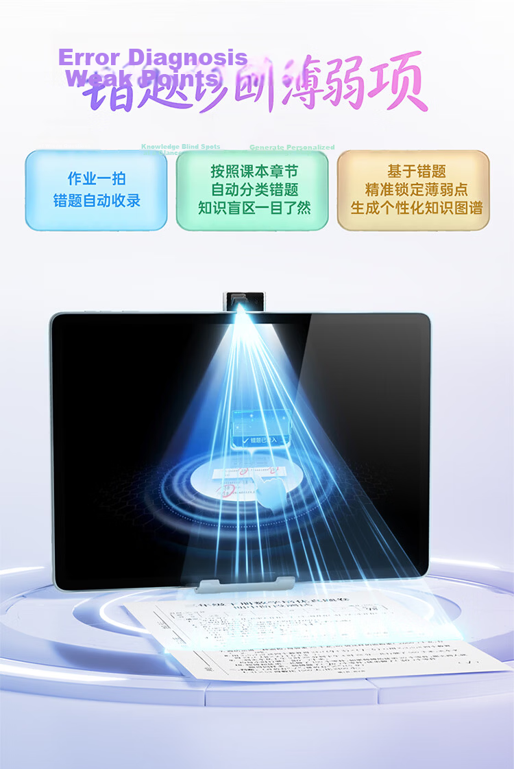 BBK AI Learning Machine S10 Air【New Release】AI Scenario Learning Super AI Xiaobu AI Personalized Study All-Age All-Subject Student Tablet 6+256G 9