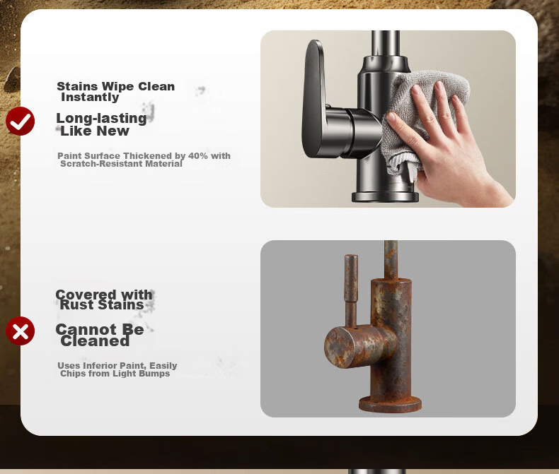 HOMK Seiko Kitchen Faucet Hot and Cold Two-in-One Kitchen Tap for Home Washbasin and Vegetable Washing Sink 10