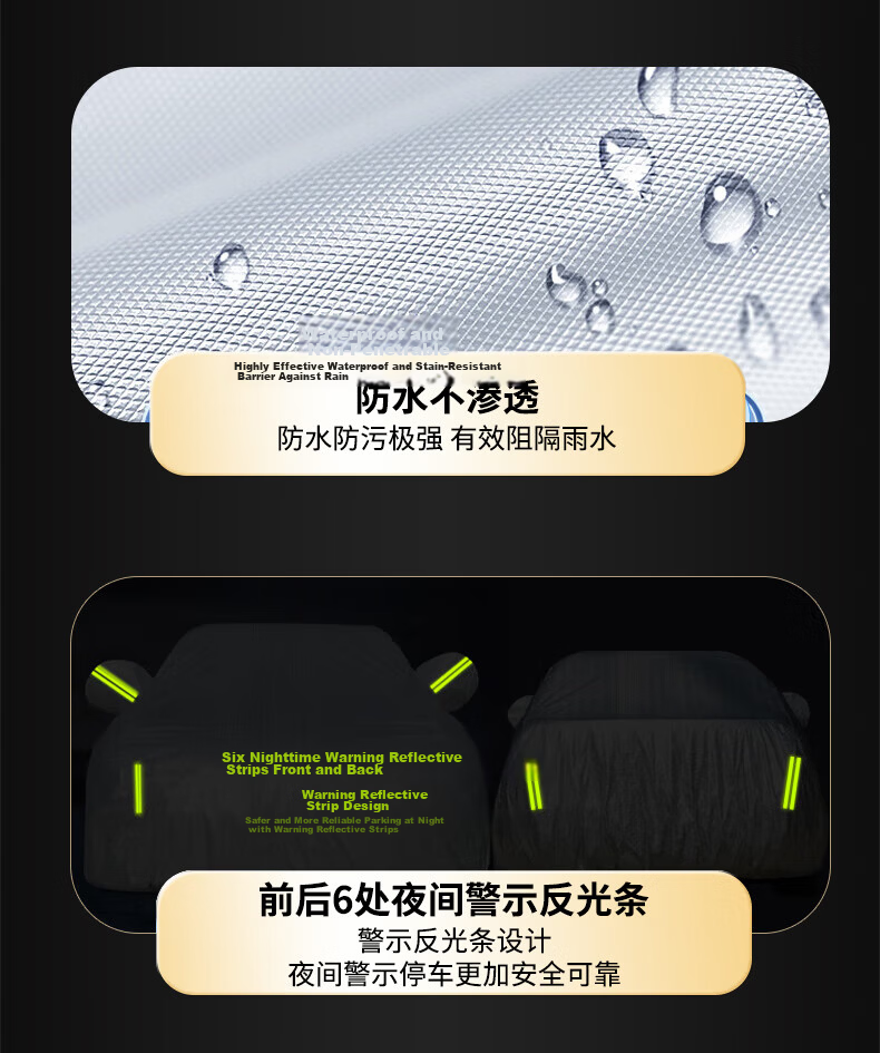 Xinshengling Toyota Camry Car Cover, Full Vehicle Protection, for 2023/2024 Plus Eighth And Ninth Generations, Sun Protection, Rain Protection, Snow Protection, And Frost Protectio 18