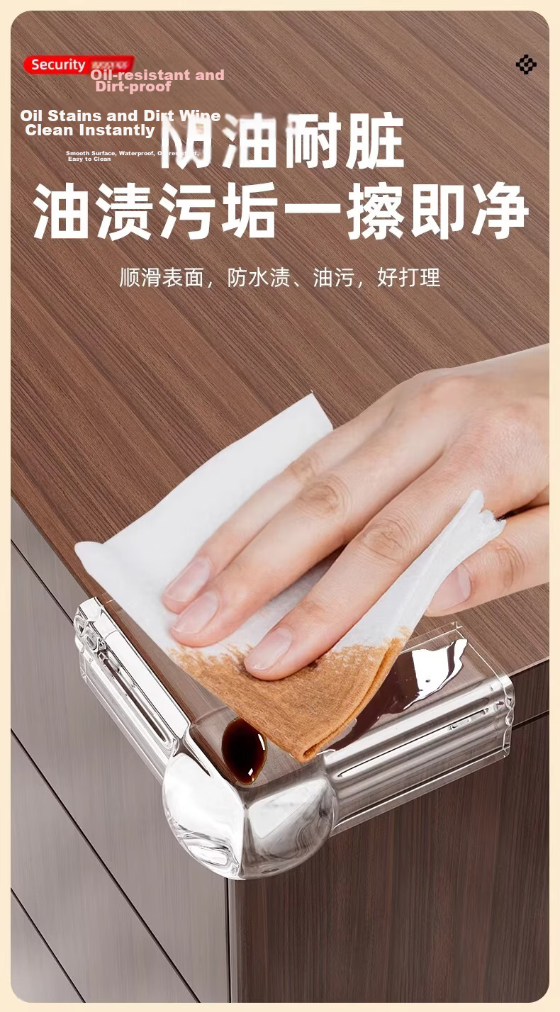 3M Adhesive Double-Sided Tape Anti-Collision Corner Protector Airbag Thickened Window Silicone Transparent Corner Guard Airbag Model 8