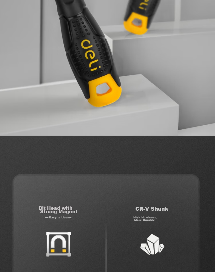 Deli Tool Plastic Handle Phillips Screwdriver PH0x100mm DL623100 (New and Old Versions Shipped Randomly) 4