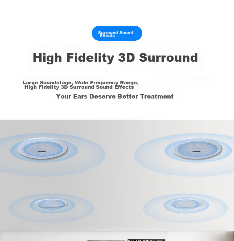 SAST 6-Inch Constant Pressure Ceiling Speaker Embedded Background Music Public Address Speaker TH1-6 6