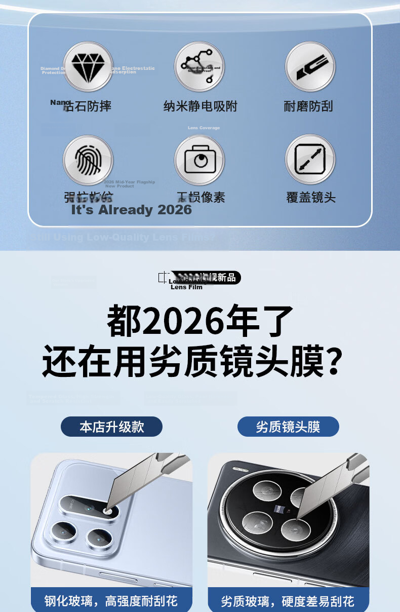 Langling [2 Pieces] Compatible with Honor Win Turbo Lens Protector Film, Honor WIN Turbo Rear Camera Protective Film, HD Anti-Glare Scratch-Resistant Tempered Glass 2
