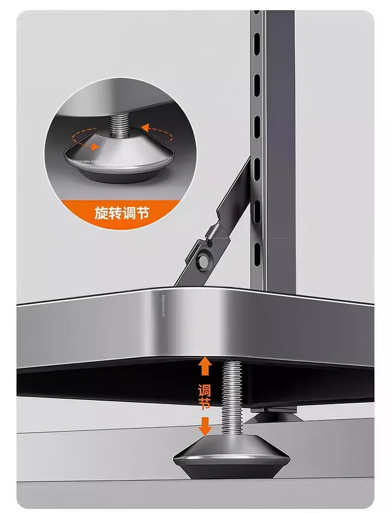 YOUQIN Kitchen Cookware Storage Rack Multi-layer Shelf Cabinet Under Sink Countertop Multifunctional Pot Rack 13