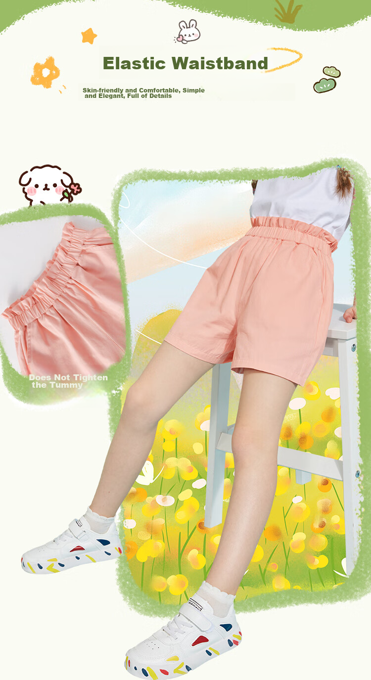Jeanswest Girls Summer Outfit 2026 Children's Short Sleeve T-Shirt and Shorts Two-Piece Set Trendy Girls Sportswear 6