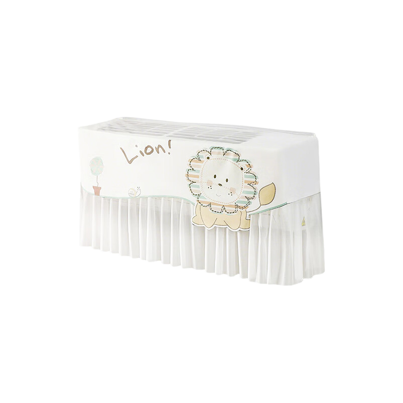 Baoshi Air Conditioner Wind Shield Curtain Wind Deflector Panel Anti-Direct Blow Windproof Curtain Dust Cover Lion Design for Infants and Postpartum Care