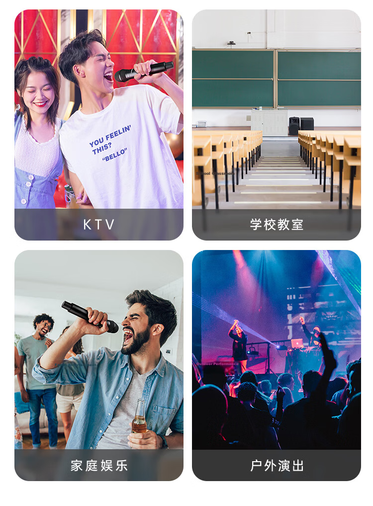 TAKSTAR TS-K301 Wireless One-to-One Microphone UHF Handheld Conference Microphone Plug and Play Long Battery Life Outdoor Singing Hosting Home KTV 3