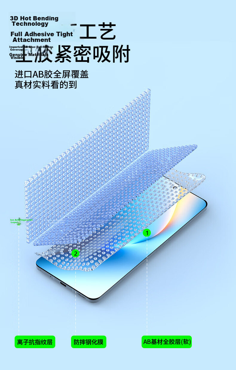 Langling [Top Dust Removal Chamber | 3D Hot Bend AR Anti-Glare] Full Glue Tempered Glass Screen Protector for Honor WIN/WINRT/Turbo Full Screen 6