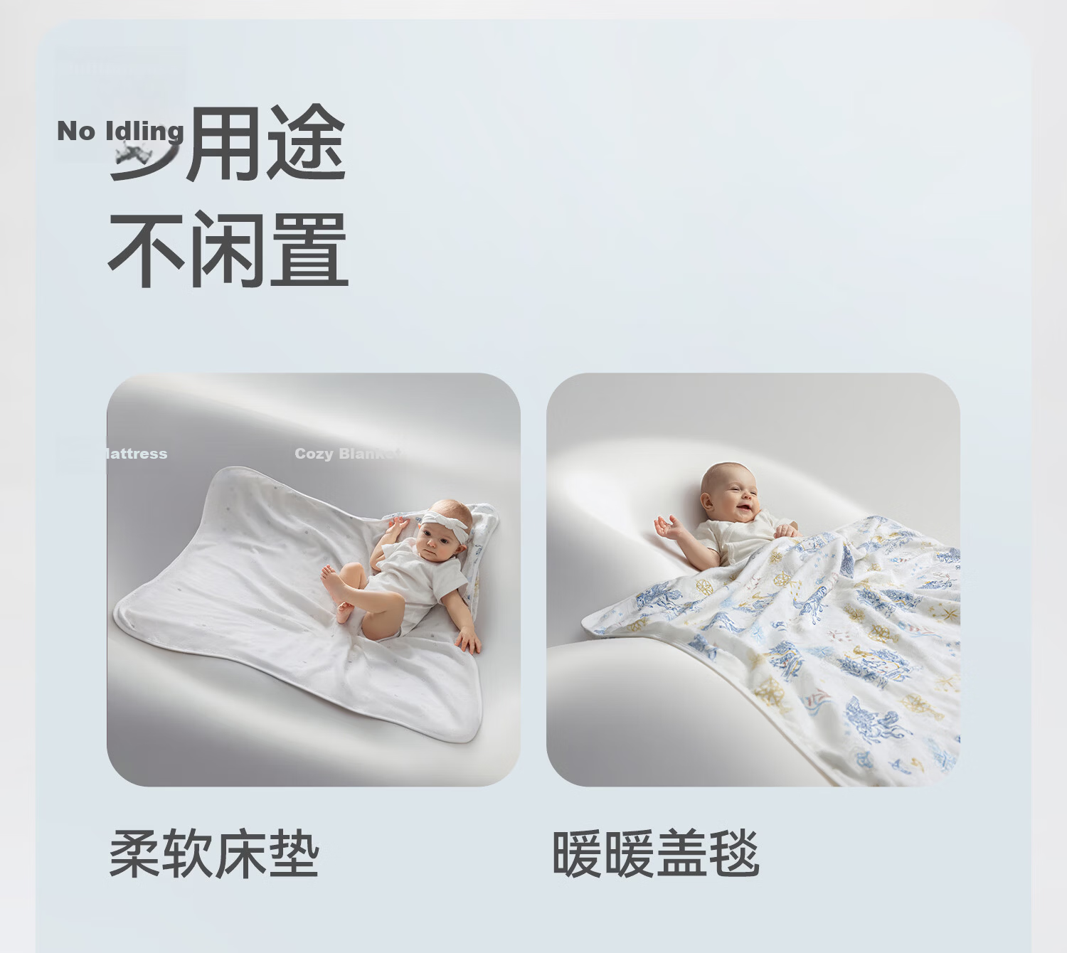 Beitaisi Baby Swaddle, Amniotic Membrane Newborn Wrap, Anti-Startle Blanket, Single Summer Thin Double-Layer Star Dust 90*90cm 31