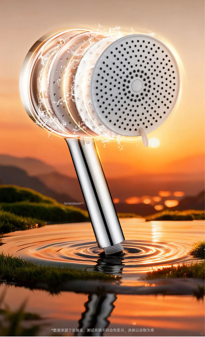 X-GRKE Seiko Pressurized Shower Head Set with Hose, 5-Mode Adjustable High-Pressure Bathroom Shower Sprayer 8