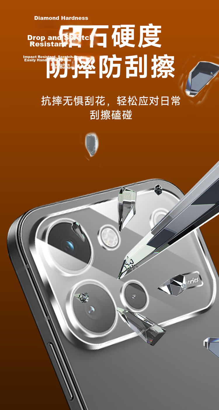 Kulefeng Pure Transparent No Ring Ultra Value Two Sets Vivo S60 Lens Protector Vivo Rear Camera Protective Film AR Anti-Reflective Ultra-Thin HD Scratch-Resistant Dustproof 3