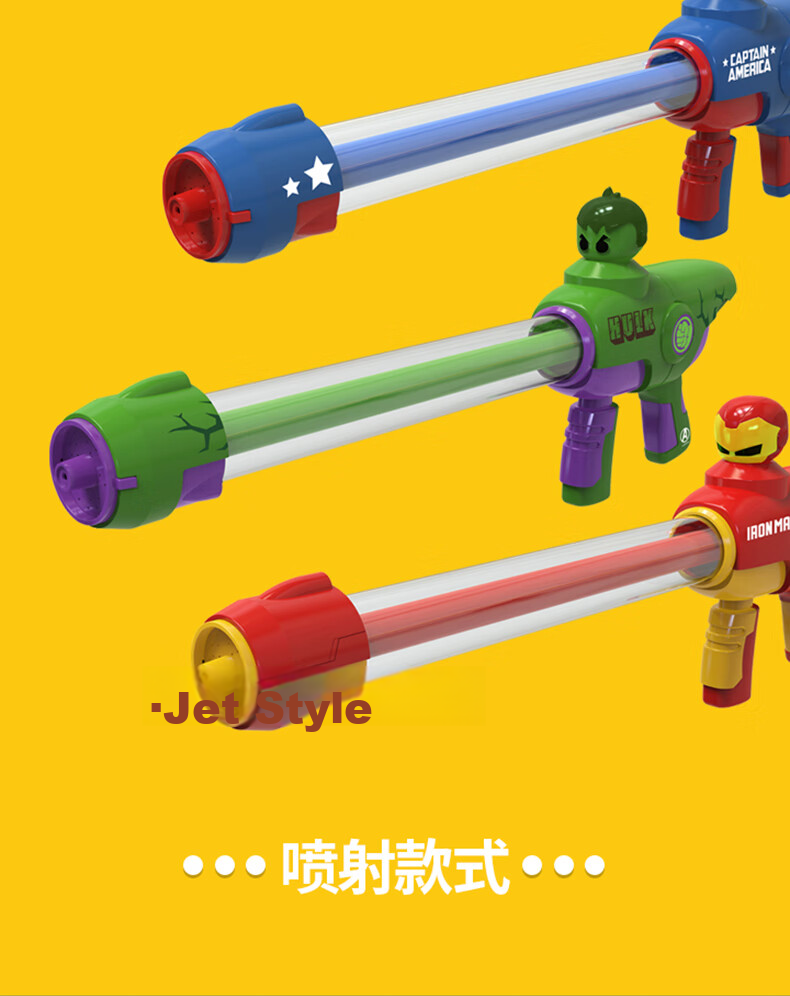 Disney Marvel 31-Hole Water Blaster Toy Water Gun Kids Captain America Birthday Gift 12