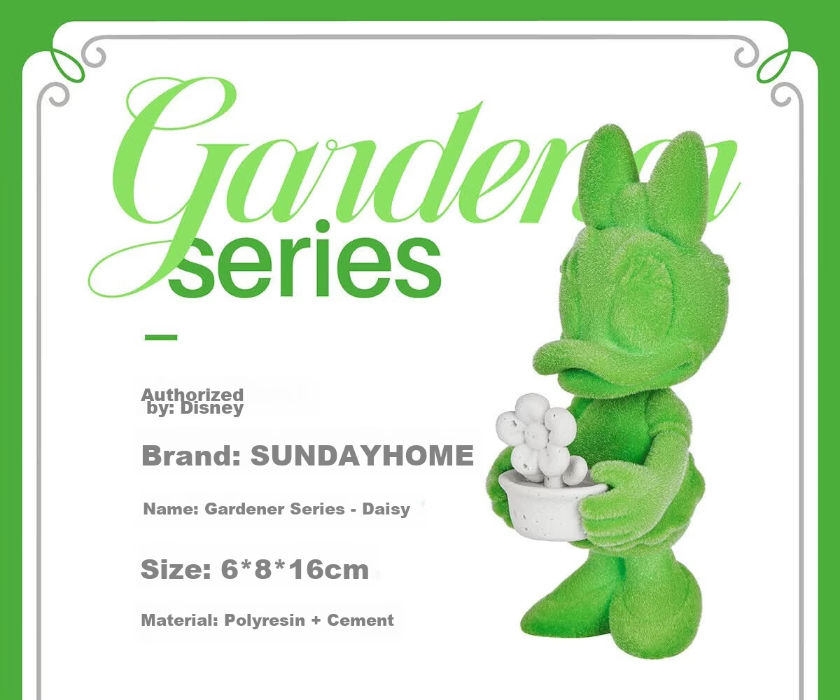 Disney SUNDAYHOME Gardener Daisy Scented Flocked Figurine Diffuser Stone Desktop Ornament Birthday Gift Graduation Gift 5