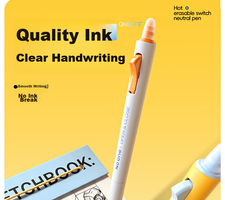 M&G Erasable Retractable Gel Pen Set of 3 AKPK6712B2 - Fun Switch Pen ST Tip Crystal Blue Ink, Handwriting Practice Pen, Same Style as "Universe Help" 16
