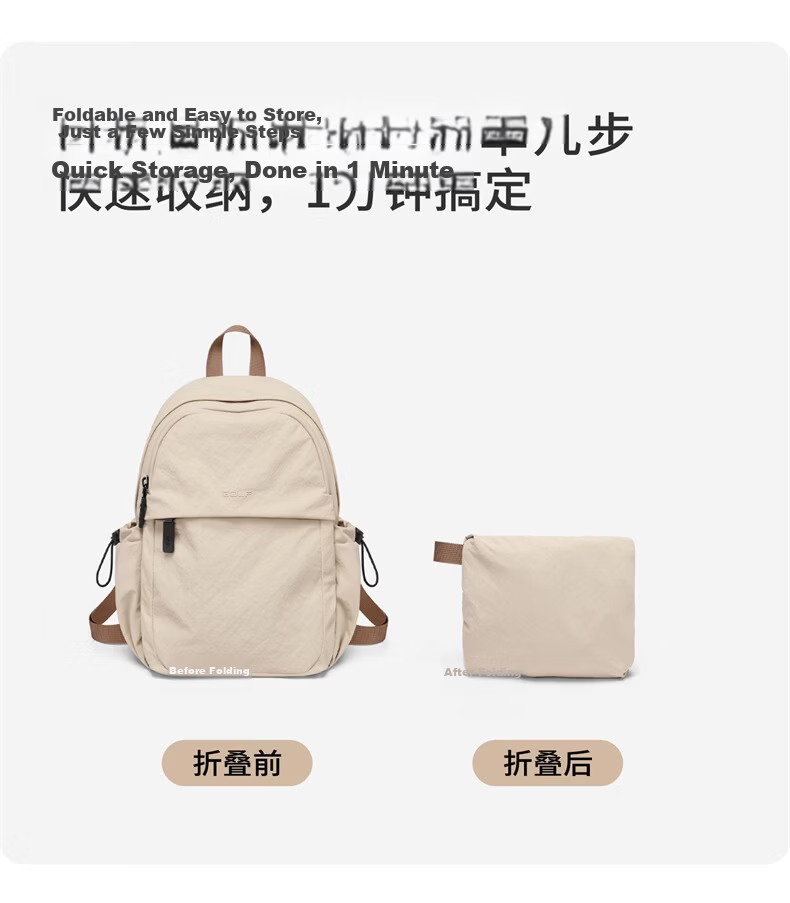 GOLF Women's Lightweight Backpack Crossbody Bag iPad Phone Bag Water-Resistant Travel School Bag Birthday Gift for Women 9