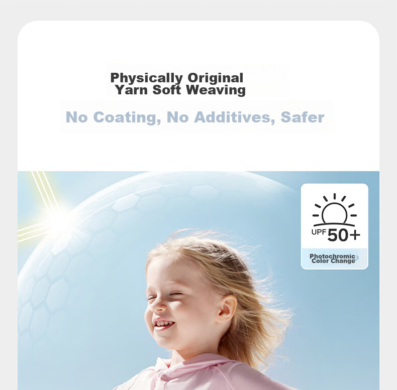 Babycare Kids Sun Protection Cape UV Protection Outdoor Clothing Beach Baby Sunscreen Clear Sky Pink 90 12