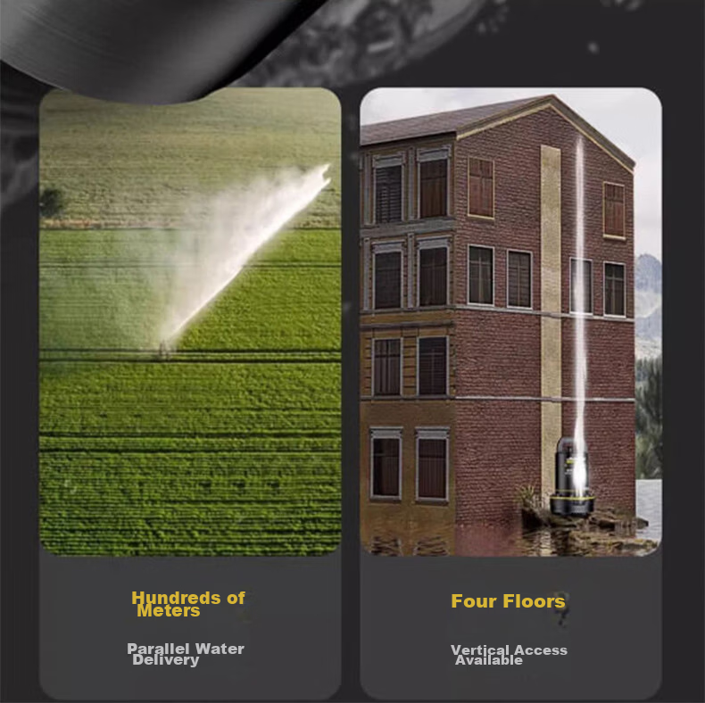 Zanco DC Submersible Pump Agricultural and Household Watering Device Electric Vehicle Water Pump High Lift 24V 1 Inch 7