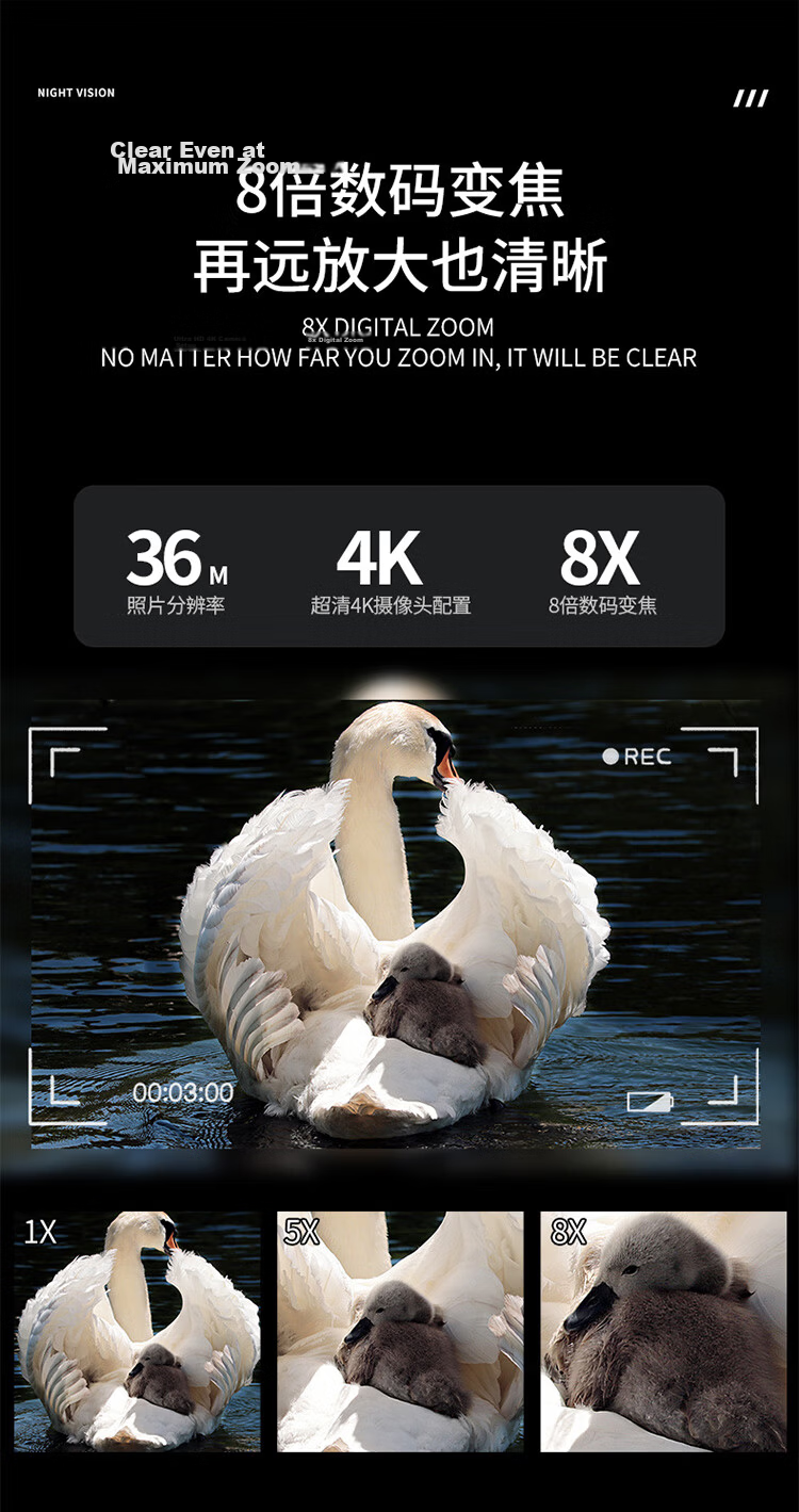 TFN MV10 Binocular Head-Mounted Night Vision Device, Dual-Screen Binoculars with External Infrared Night Vision [#5] 6