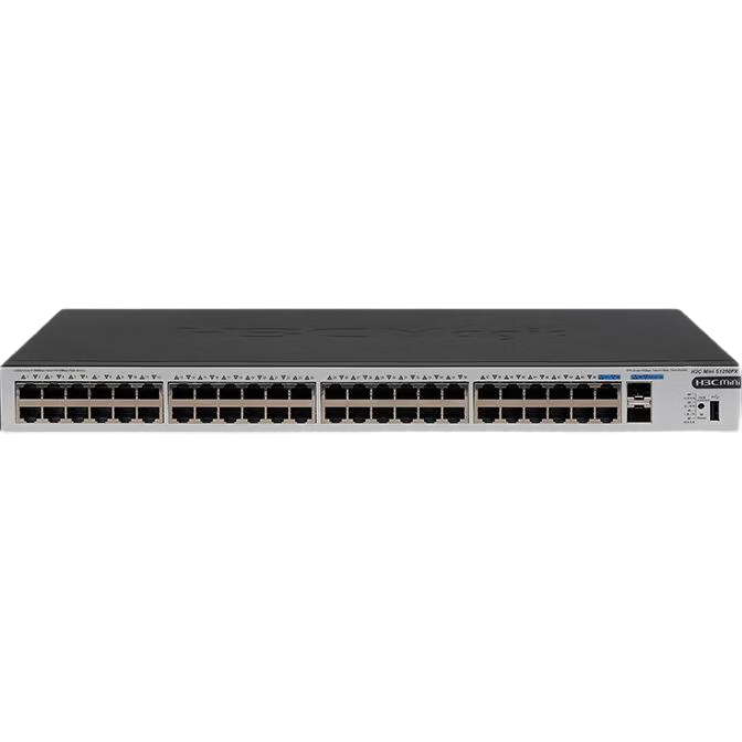 H3C S5130V2-52P-PWR-LI 48-Port Gigabit Ethernet + 4 Gigabit SFP Layer 3 Managed Enterprise Network Switch POE 375W Power Supply/IPv6/Stackable