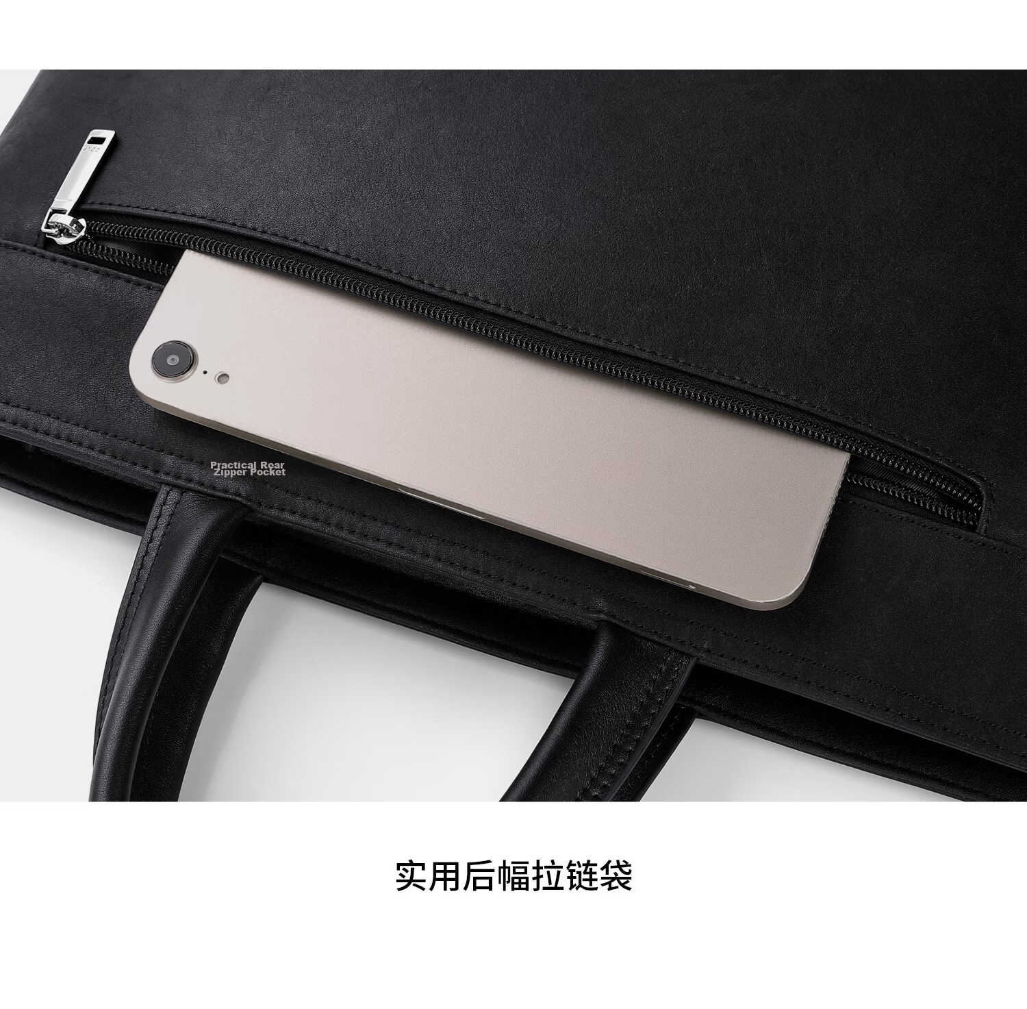GOLF Men's Briefcase First Layer Cowhide Handbag 13.3/14 Inch Laptop Bag Business Document Bag 28