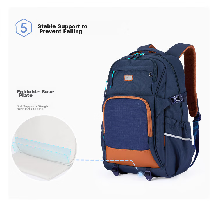 KALA·Y Large Capacity Lightweight Ergonomic Backpack for Middle and High School Students Unisex Stylish School Bag 7