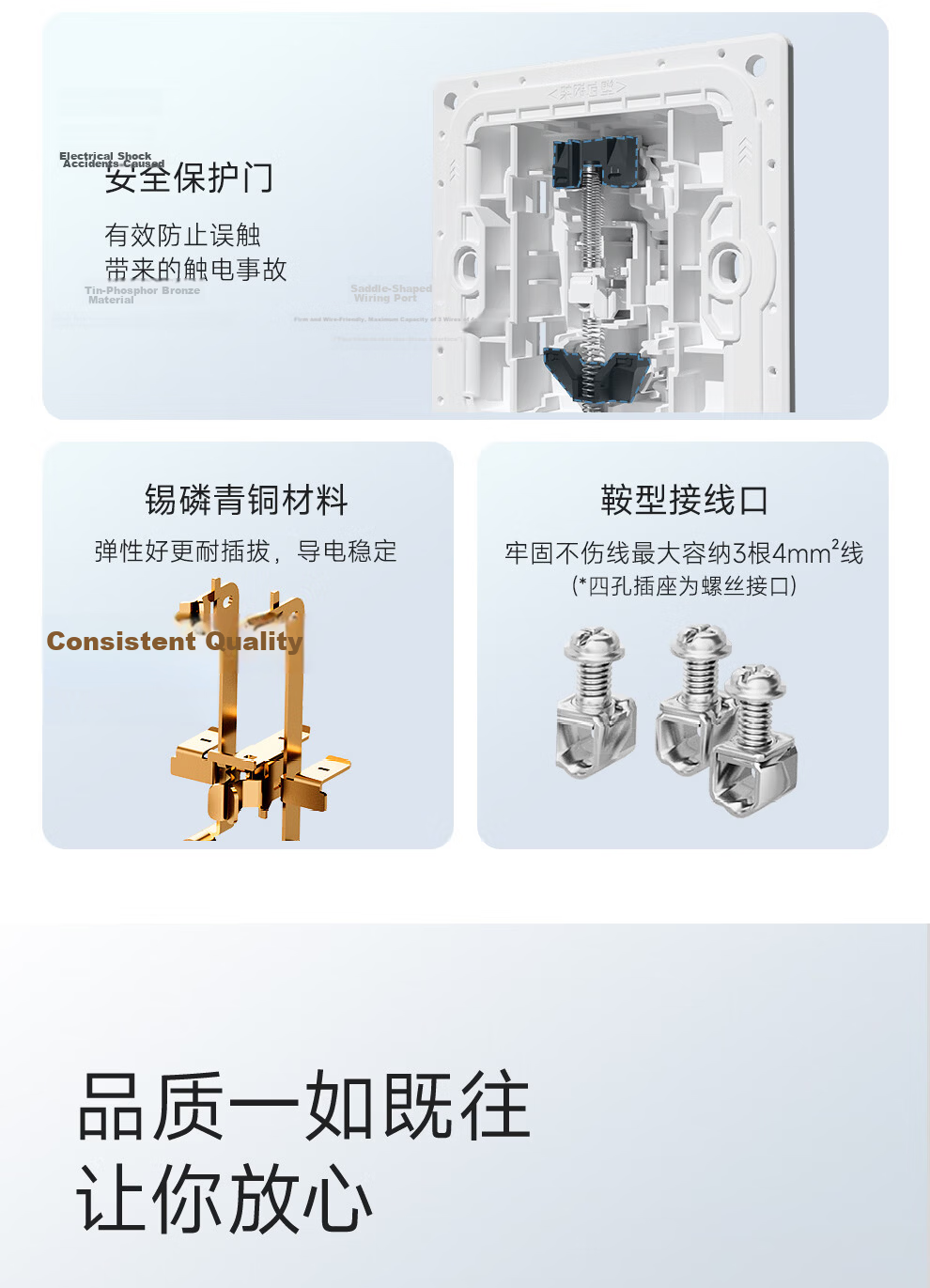 NVCleishidiangong Switch Socket, Three-Way Double Control Switch, 86-Type Ultra-Thin Panel Switch, N29 Misty Gray 24