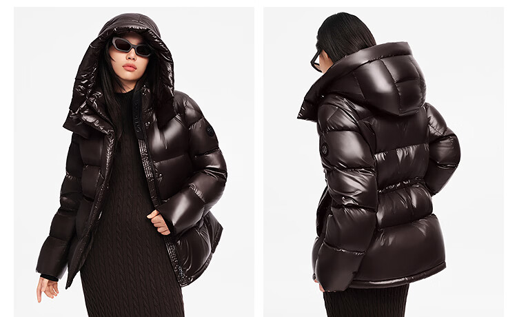 BOSIDENG Off-Season Women's Goose Down Puffer Jacket Thickened Fashionable Versatile Winter Coat Mall Hot Sale Same Style 26