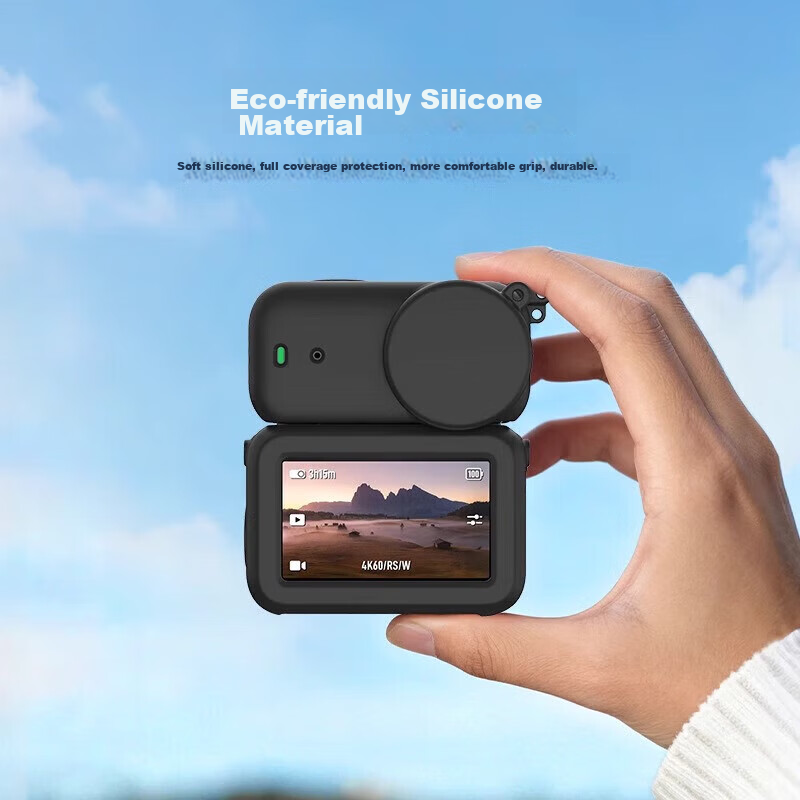Smorss Silicone Protective Case Cover for DJI Osmo Nano Thumb Camera Accessories Soft Gray 1