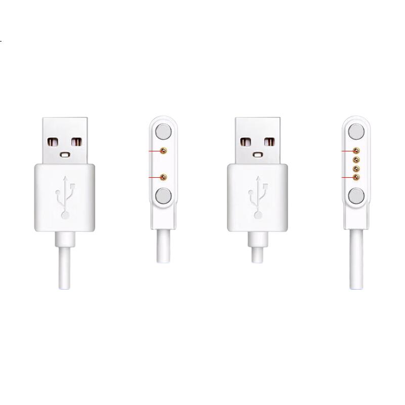 Jinling Shengbao "Subor" Children's Phone Watch Dedicated Charging Cable Charger Smartwatch Fast Charge Magnetic Base 2-Pin 7.62mm 0.6m