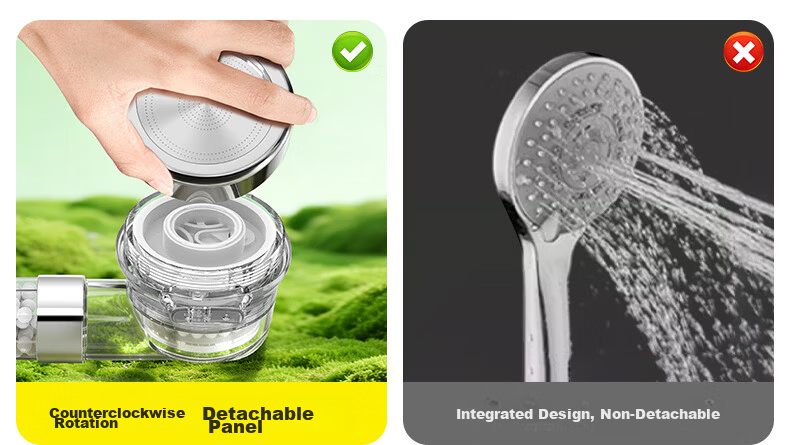 Haili Shower High-Pressure Filtered Handheld Shower Head Universal Bathroom Spray Nozzle 09931 11