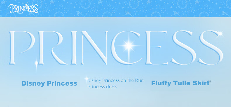Disney Summer Girls Lightweight Short Sleeve Dress Casual Skin-friendly Fashion Princess Dress Light Blue 130 1