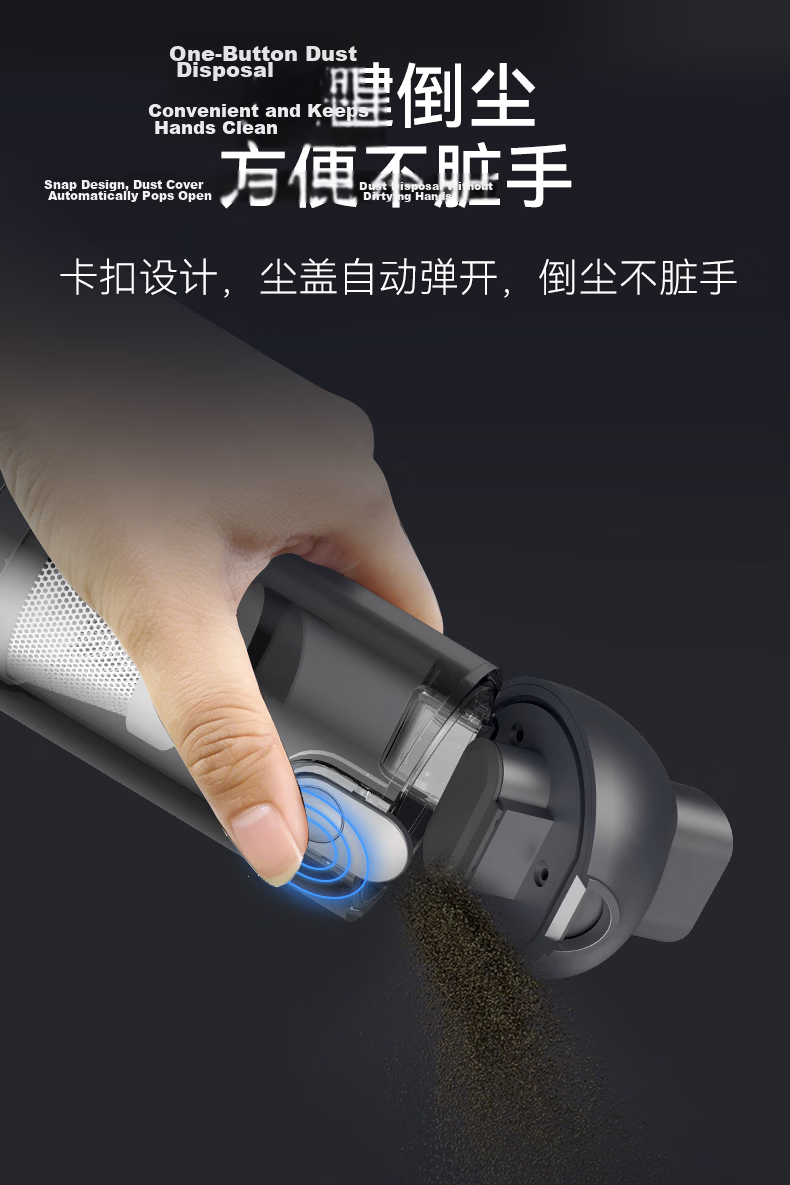 Puppy Car Vacuum Cleaner Handheld Portable Strong Suction Dual Use Blower Desktop Dust Cleaner 20000Pa Standard Corporate Gift Green 12