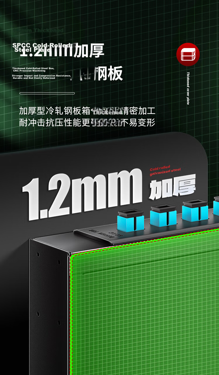 AMPCOM Fiber Optic Terminal Box 24-Core Fully Loaded SC Ribbon Pigtail Flange Adapter Single-Mode Fiber Splicing Tray Joint Box 24-Port Screwless Installation Patch Panel AMSCS24V 11