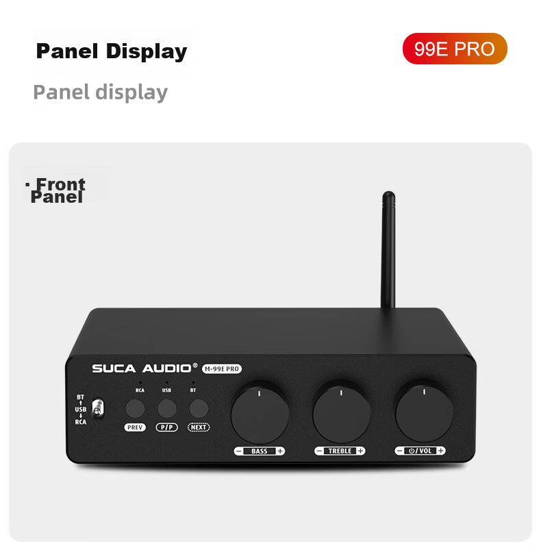 SUCA AUDIO Shengyouchuang 99E PRO High Power Bluetooth 5.2 Digital USB Lossless Playback Compact Home Amplifier 25