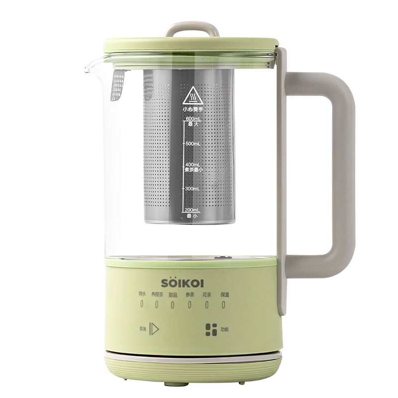 Sizaki Health Kettle Electric Water Kettle 0.6L Temperature Control Insulated Kettle Milk Warmer Smart Dry-Boil Protection Pure Titanium Tea Strainer L-YSB600C