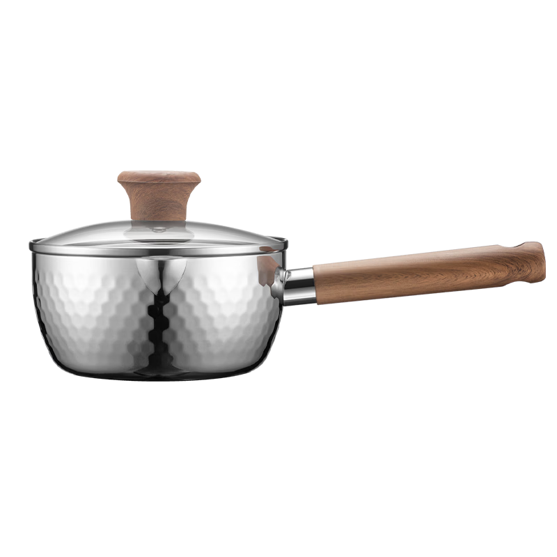 Supor Snow Flat Pot Lightweight 316L Composite Steel Thickened Milk Pot Multi-Purpose Induction Cooker Compatible 16cm