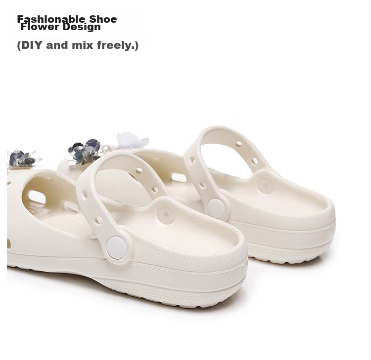 GUOLUOFEI Women's Ballet Clog Summer Non-Slip Outdoor Soft Sole Yoga Mary Jane Beach Sandals White Size 39-40 6
