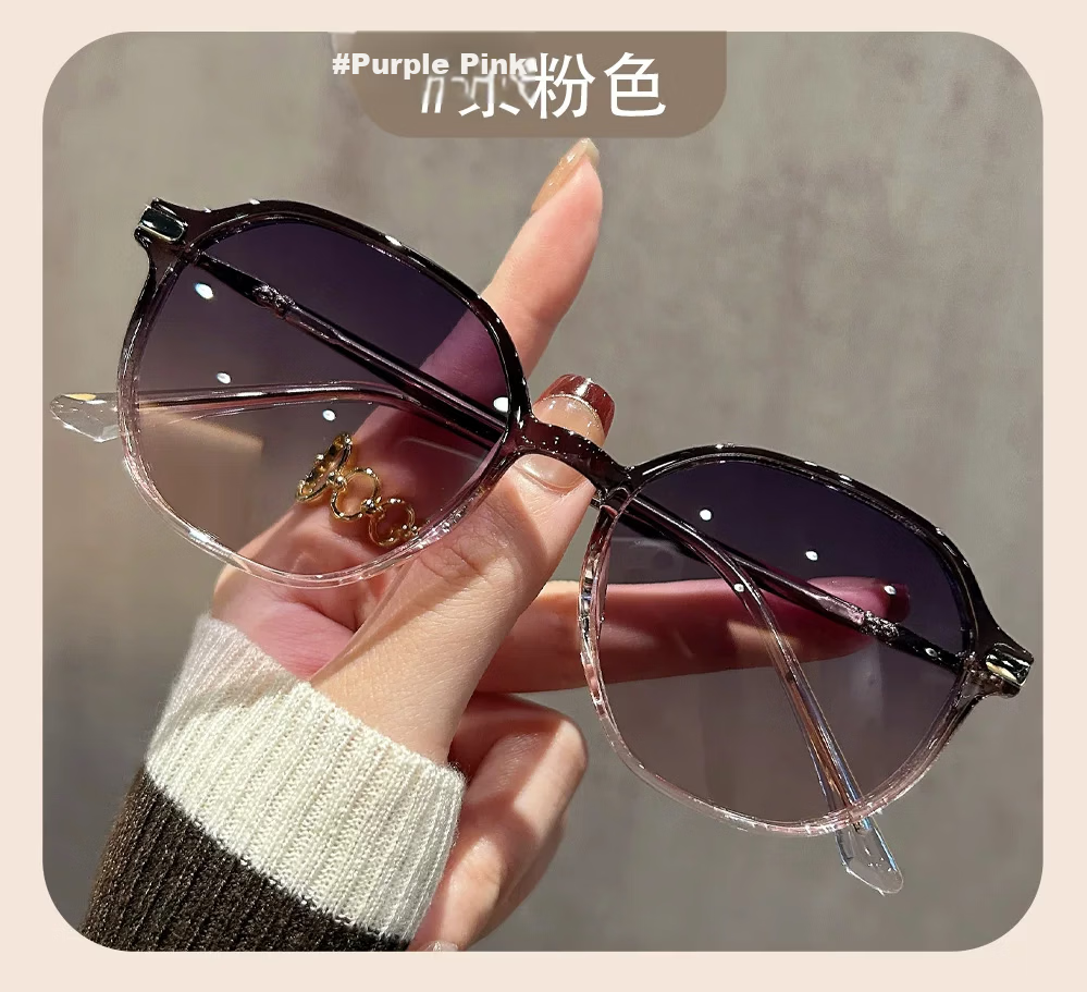 AMORAYS 2026 New Polarized Sunglasses for Women High-End Sun Protection Small Face UV Protection Pink 4
