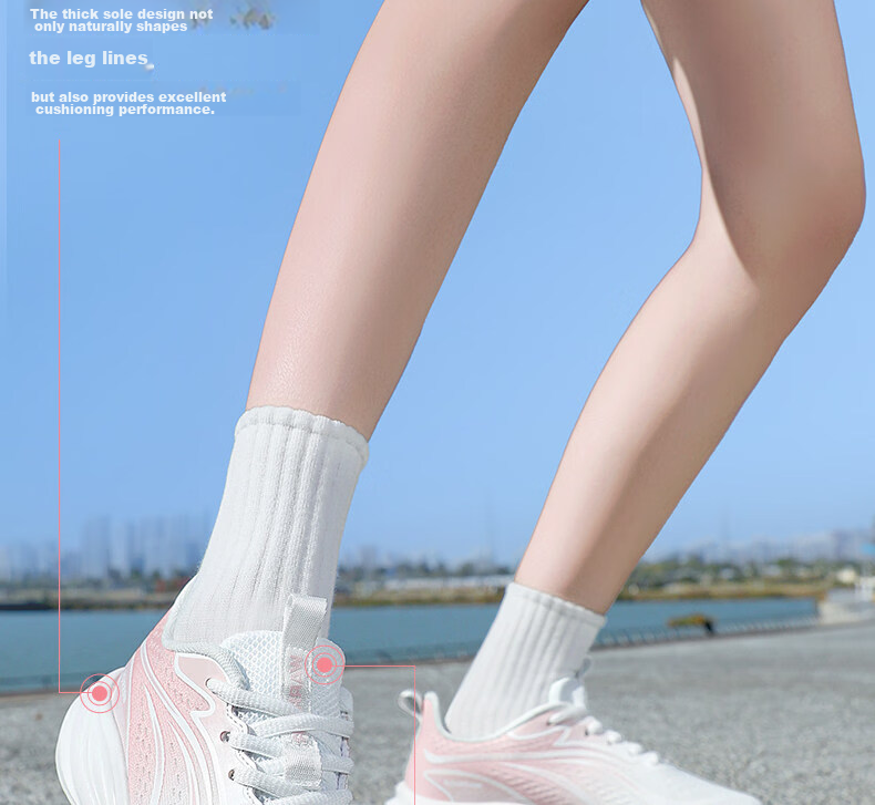 Warrior Women's Sports Shoes 2026 Summer New Breathable Soft Sole Casual Lightweight Running Shoes 1243 Pink Size 38 18