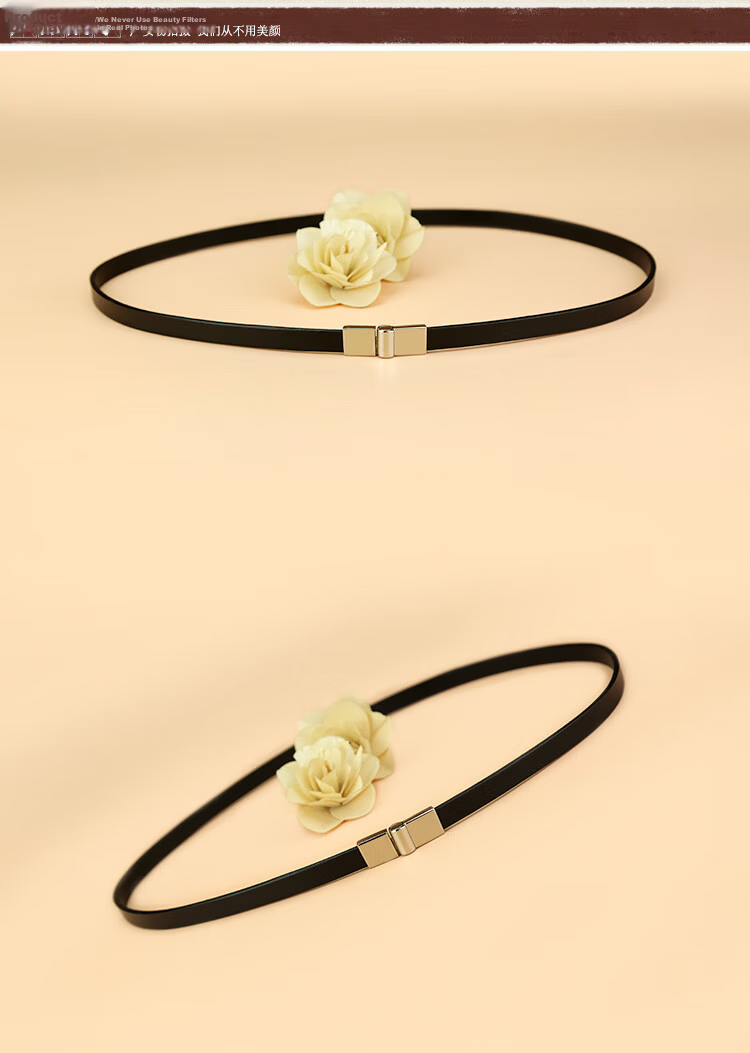 Viney Women's Genuine Leather Belt Simple Versatile Luxury Slim Fashion Decorative Waistband Skirt Belt Birthday Gift 5