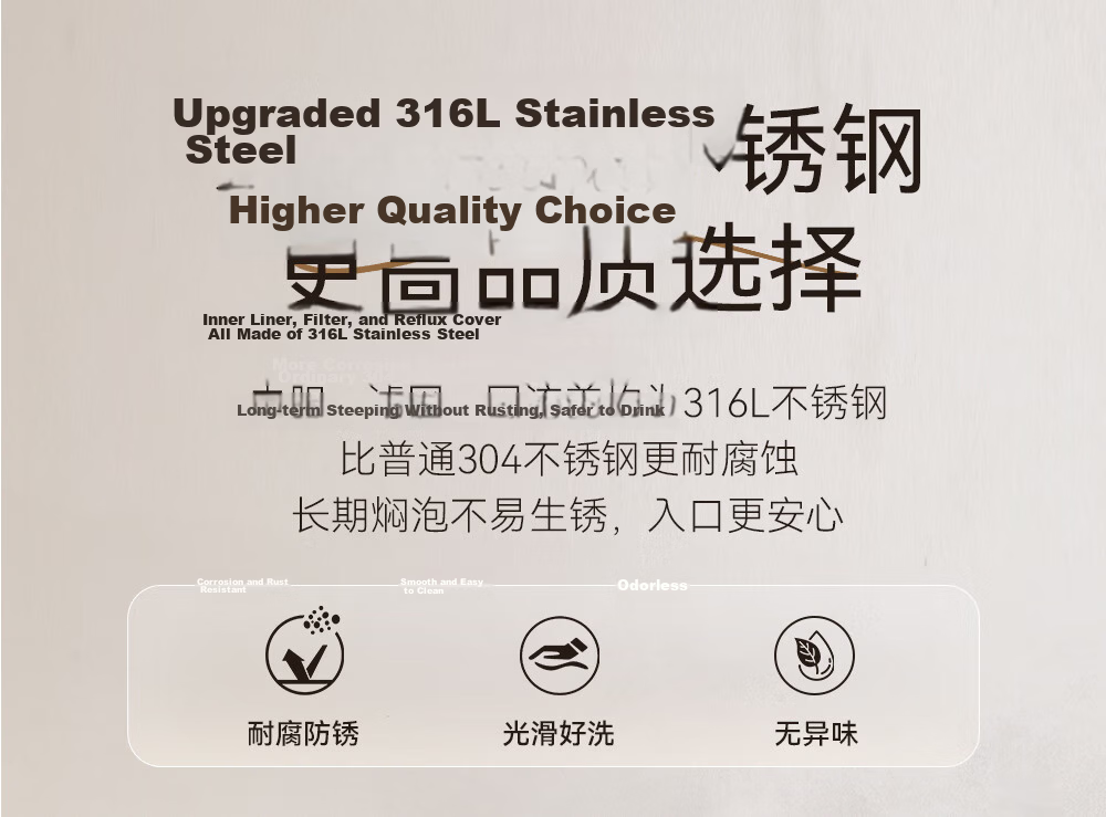 Fuguang Insulated Water Bottle Household Thermos Large Capacity Tea Infuser 316L Stainless Steel Vacuum Flask 11