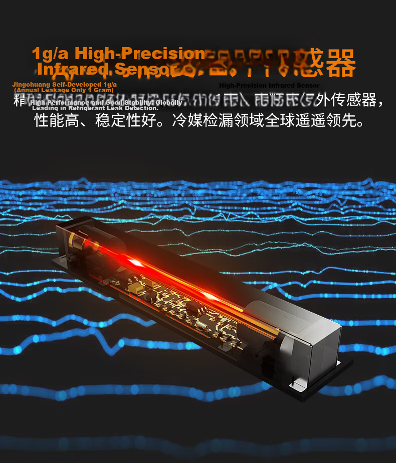 Jingchuang ILD-200 Infrared Refrigerant Leak Detector for Automotive Air Conditioning, Flammable Refrigerant Leak Tester 2