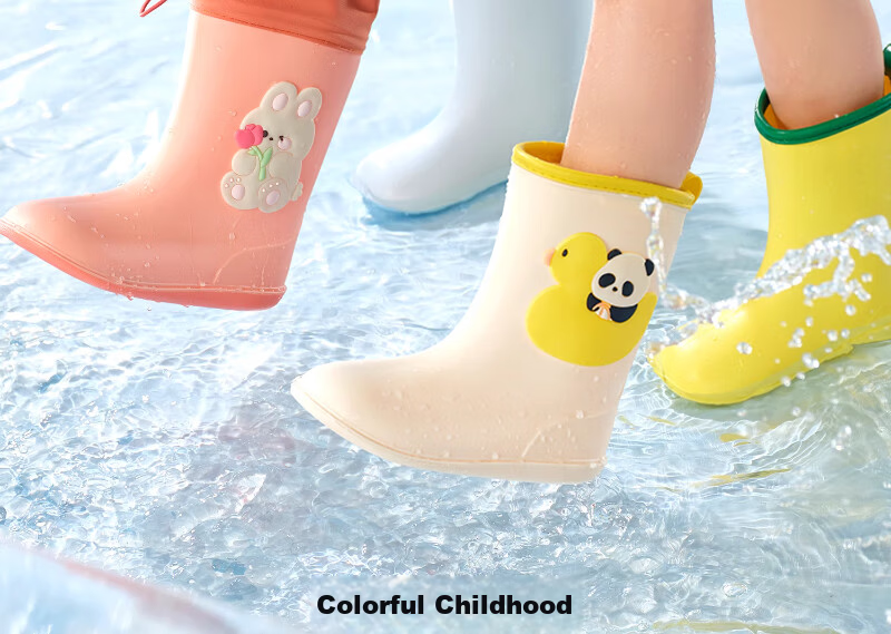 Scoornest Kids Waterproof Rain Boots Non-Slip Toddler Boys Girls Water Shoes 2025 New Model 2