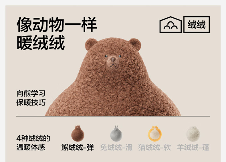 Bananain Wang Yibo Edition Plush 520H Zoo Theme Unisex Warm Antibacterial Odor-Resistant Autumn Winter Slippers 1